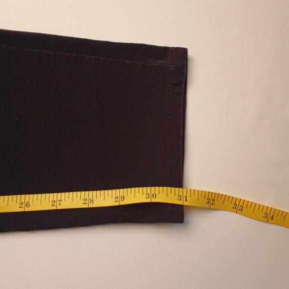 Tommy Hilfiger Corduroy Jeans Size 10 Mid Rise Skinny Leg Black Color - Picture 8 of 9